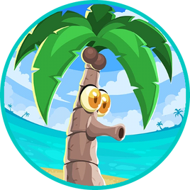 Palm-tree-circled