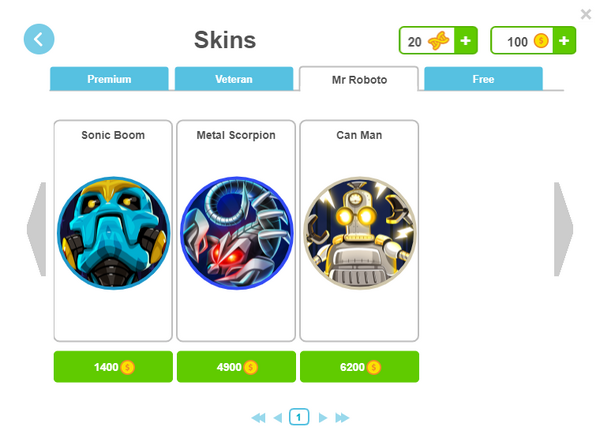 Mr Roboto - Skins Shop