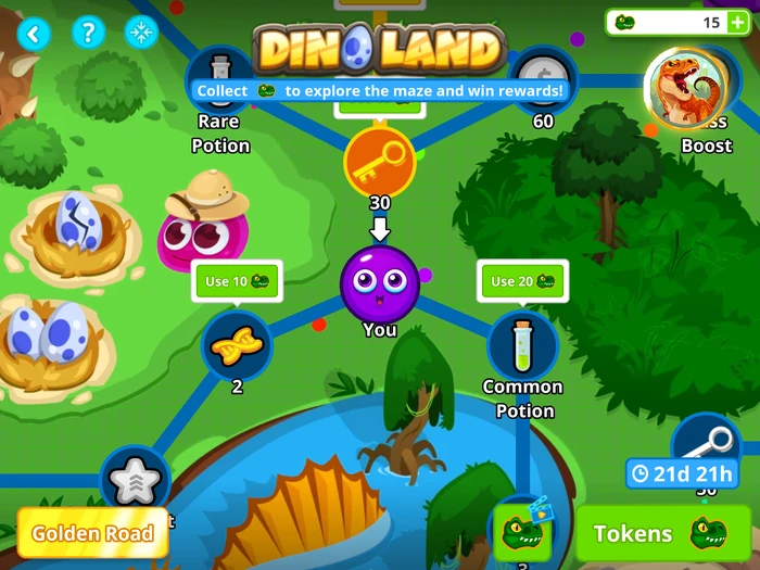 Dinoland - Prize Map