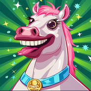Olympink Horse - Full Size