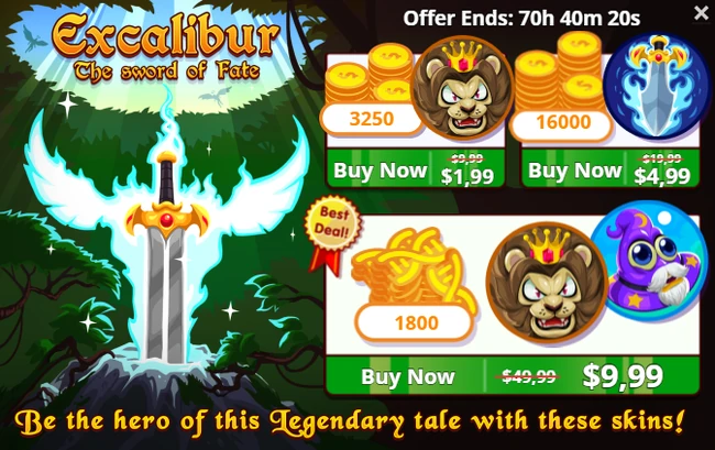Excalibur - Offer