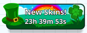 St. Patrick's Day - New Skins! Button