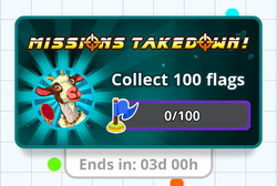 Mission-takedown-collect-100-flags-ping-goat-button