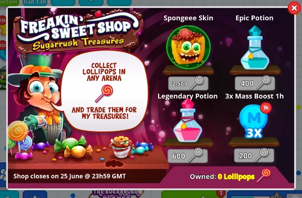 Freakin-sweet-shop-sugarrush-treasures-event-june-2020