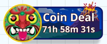 Welcome-to-the-island-coin-deal-button