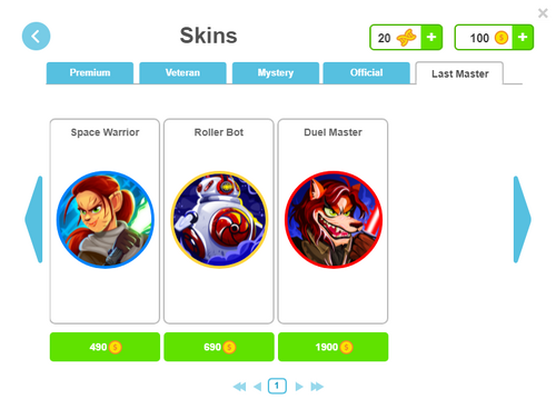 Skins Shop - Last Master