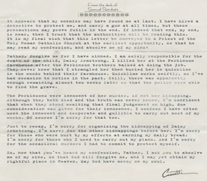 Cassetti's Confession Letter