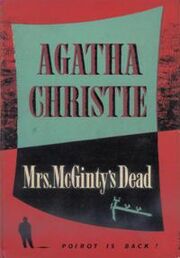 Mrs McGinty's Dead First Edition Cover 1952