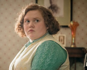 In the picture, actress Bronwyn James portraying Betty Barnard's sister in the 2018 miniseries.