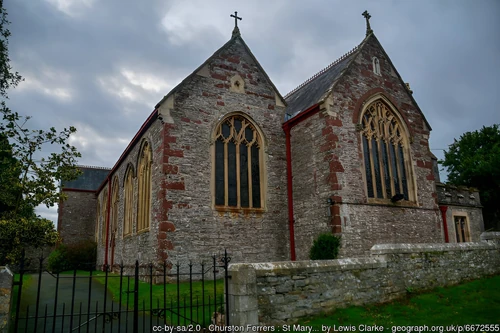 The east side of the church in 2020. The window to the right is the one with the stained-glass donated by Agatha Christie.