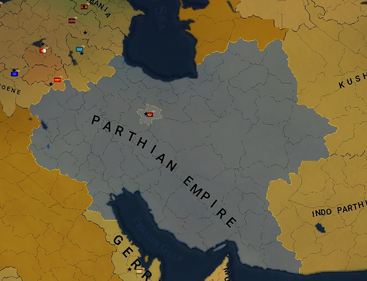 parthian empire map