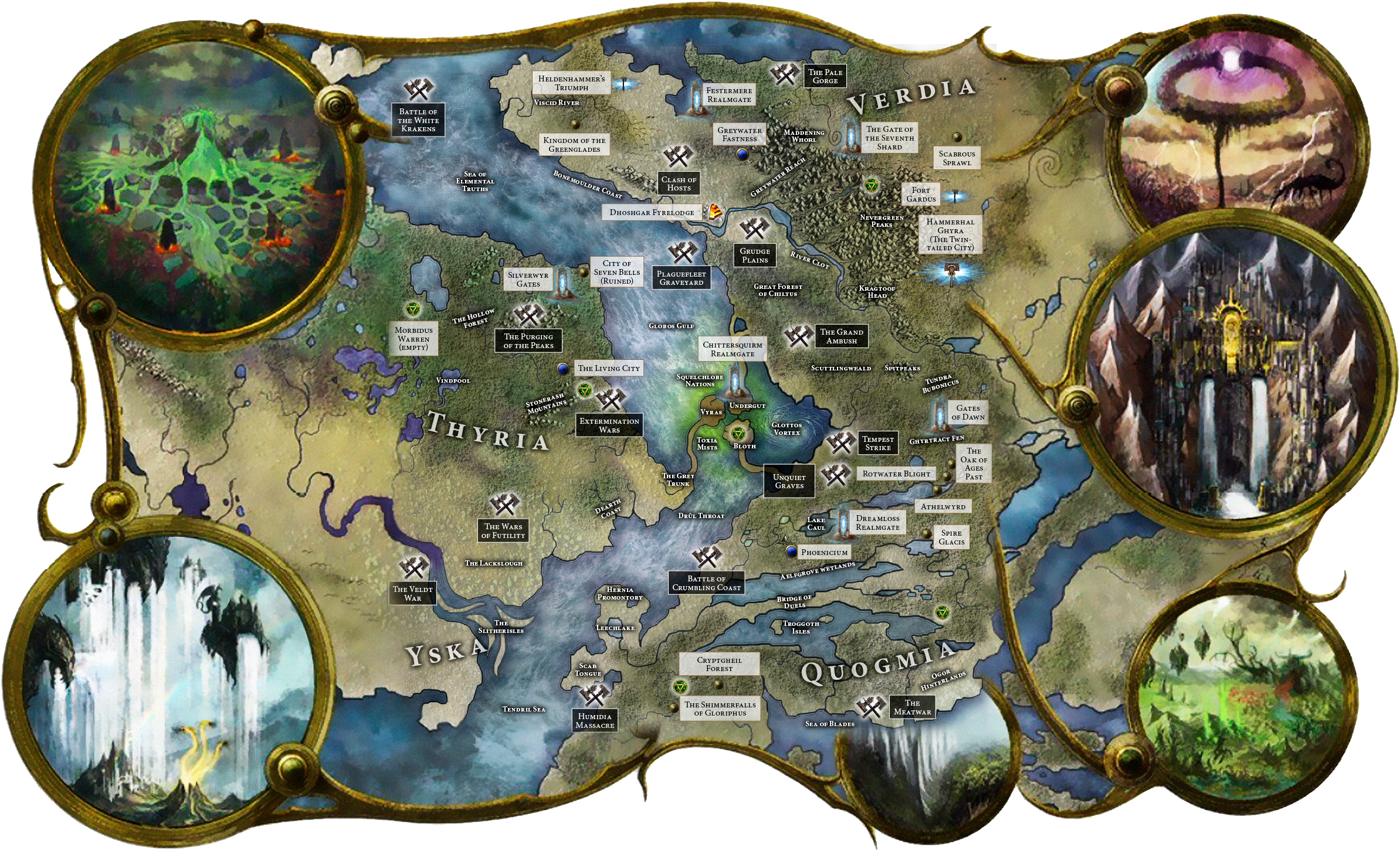 Warhammer Age Of Sigmar Map Realm Of Ghyran | Age Of Sigmar Wiki | Fandom