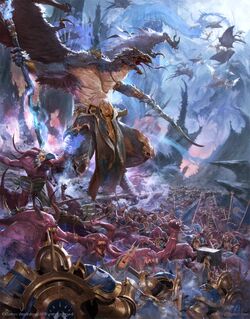 Disciples of Tzeentch battletome cover art