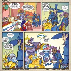 Azyrmo's first appearance in the web comic "Reforged" on the Warhammer Community site.
