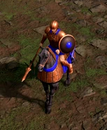 Close-up of the Medium Contarius in Retold, with Classical Age upgrades