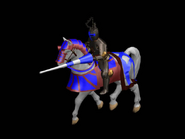 The Knight unit from a beta version of The Age of Kings