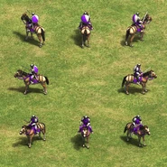 Un groupe de cavalerie légère
