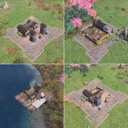 Military Buildings with Yorishiro placed inside