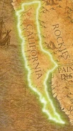 The pre-Definitive Edition California map on the loading screen