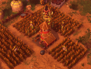 A Silo surrounded by Farms