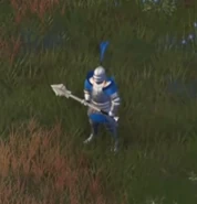 Man-at-Arms with both Heavy Maces and Two-Handed Weapons