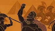 CBfG Greek cutscene still.png (652 KB) Miltiades rousing the troops before the battle of Marathon