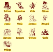 Las 13 civilizaciones originales del juego