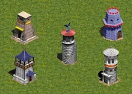 Torre de Guardia AOE.jpg (75 kB) Todos los tipos de Torre de Balista en Age of Empires.