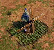 In-game Eastern European Mill in the Commerce/Fortress Age in the Definitive Edition