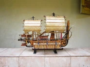 Warships Majapahit Kingdom.jpg (59 KB) Model of a warship based on the Borobudur ship relief, made by Miniatur kapal perahu