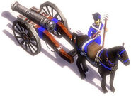 A(n) (Imperial) Field Gun in Limber mode