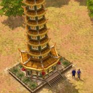The Porcelain Tower as it appears in-game