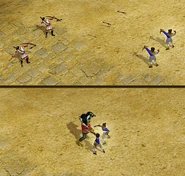 Immortals differing attacks depending on the enemy