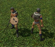 An in-game Club Warrior in the Definitive Edition