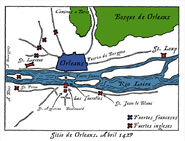 Diagram of the real Siege of Orléans