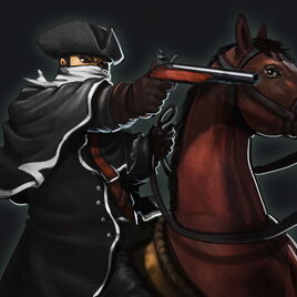 Highwayman mounted portrait