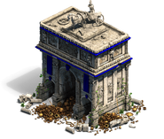 La merveille des Huns, l'arc de Constantin en ruines