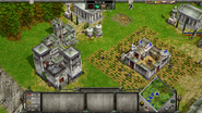 A Greek city sitting atop an acropolis in Age of Mythology