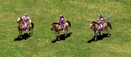 La ligne de cavalerie d'éclairage dans le HD Edition, avec la cavalerie légère deuxième en partant de la gauche