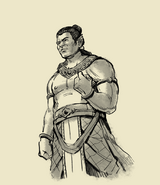 In-game artwork of Arya Wiraraja, the general who defeated the Javanese and the Mongols.