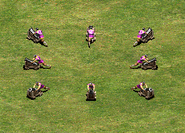 A group of Bombard Cannons in the HD Edition.