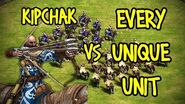 ELITE KIPCHAK vs EVERY UNIQUE UNIT AoE II Definitive Edition