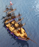 An in-game Frigate