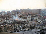 Detail of Franz Roubaud's panoramic painting Siege of Sevastopol (1904)