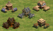 All Feudal Age Town Centers introduced in the HD expansions