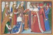 Representación de la coronación de Carlos VII