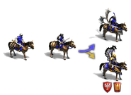 The Scout Cavalry line, with the Scout Cavalry on the left