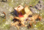 Fugitive Dacoits guarding their treasure