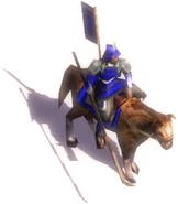 An in-game Disciplined Naginata Rider