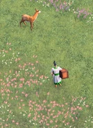 Shinto Priest holding a Yorishiro